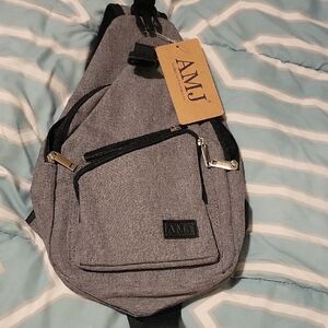 Women's Gray Crossbody Bag